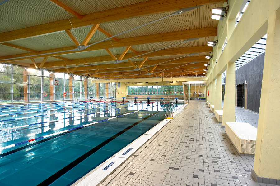 Public indoor swimmer's pool in Leipzig, Germany